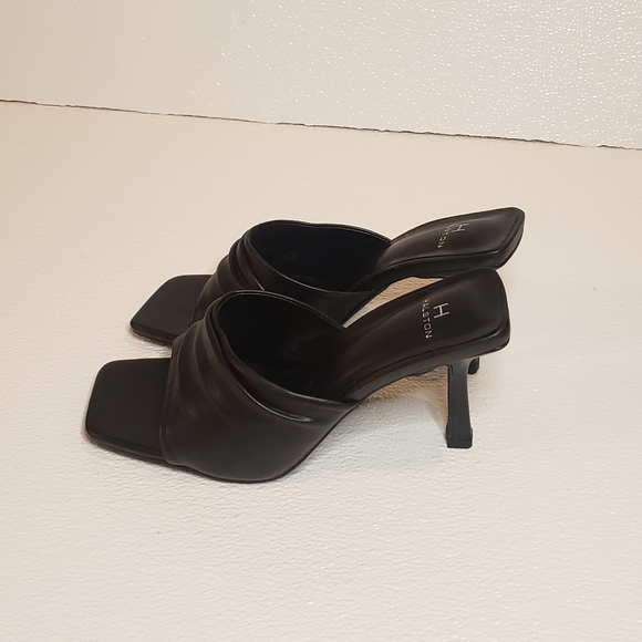 H by Halston Black Heeled Mules - Picture 2 of 5